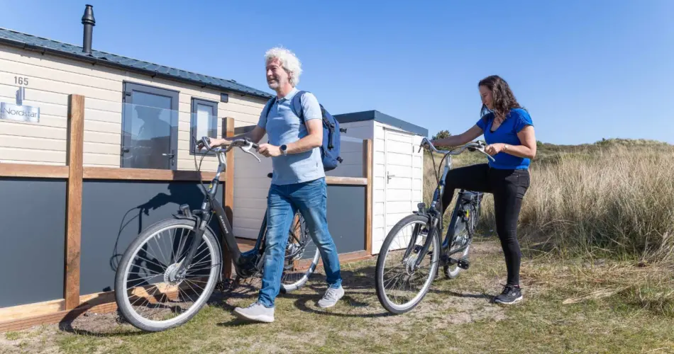 Chalet fiets stel duinoord