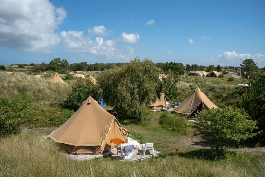 Huurtent bell escape Strandcamping Duinoord
