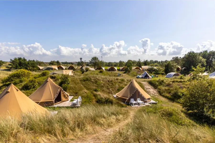 Bell escape tenten omgeving duinoord ameland