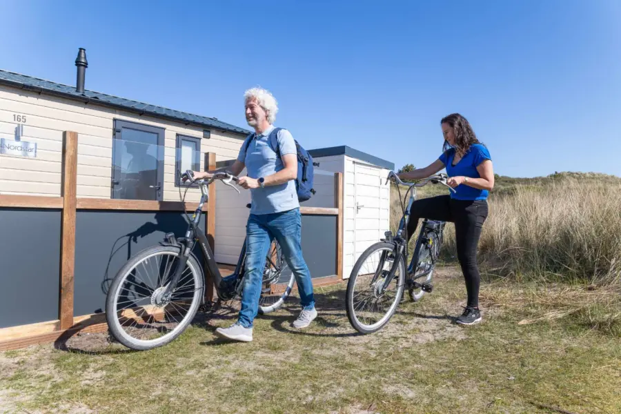 Chalet fiets stel duinoord
