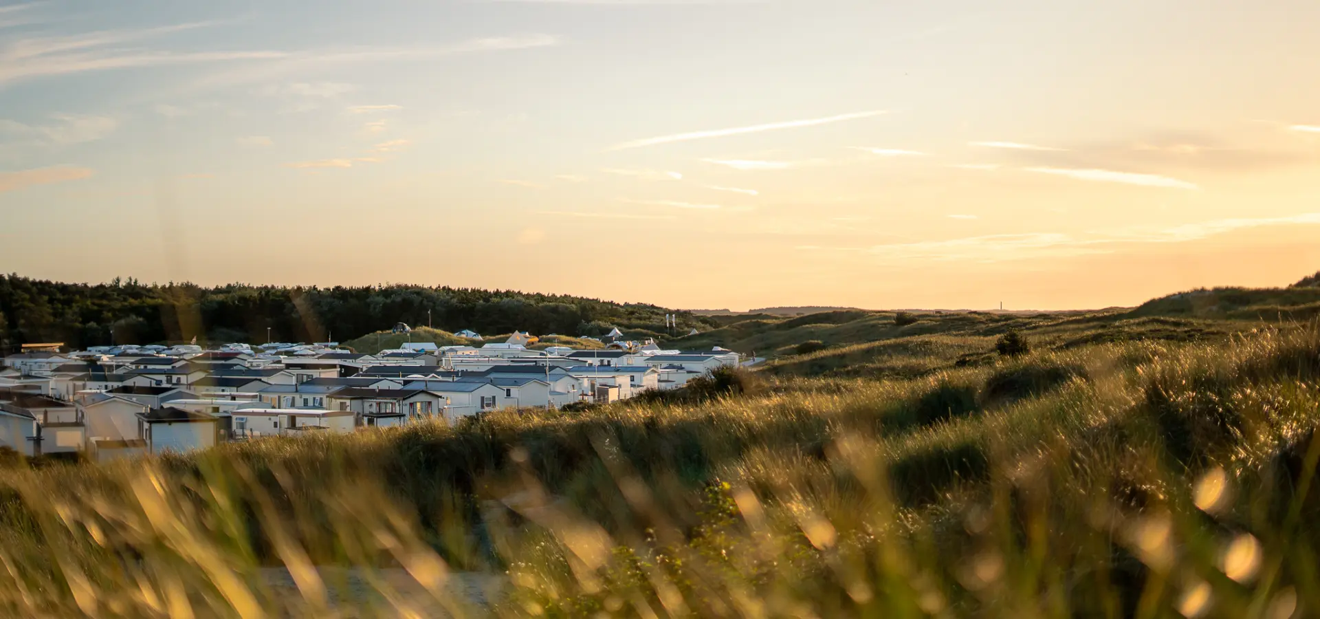 Duinoord sfeerbeeld zonsondergang