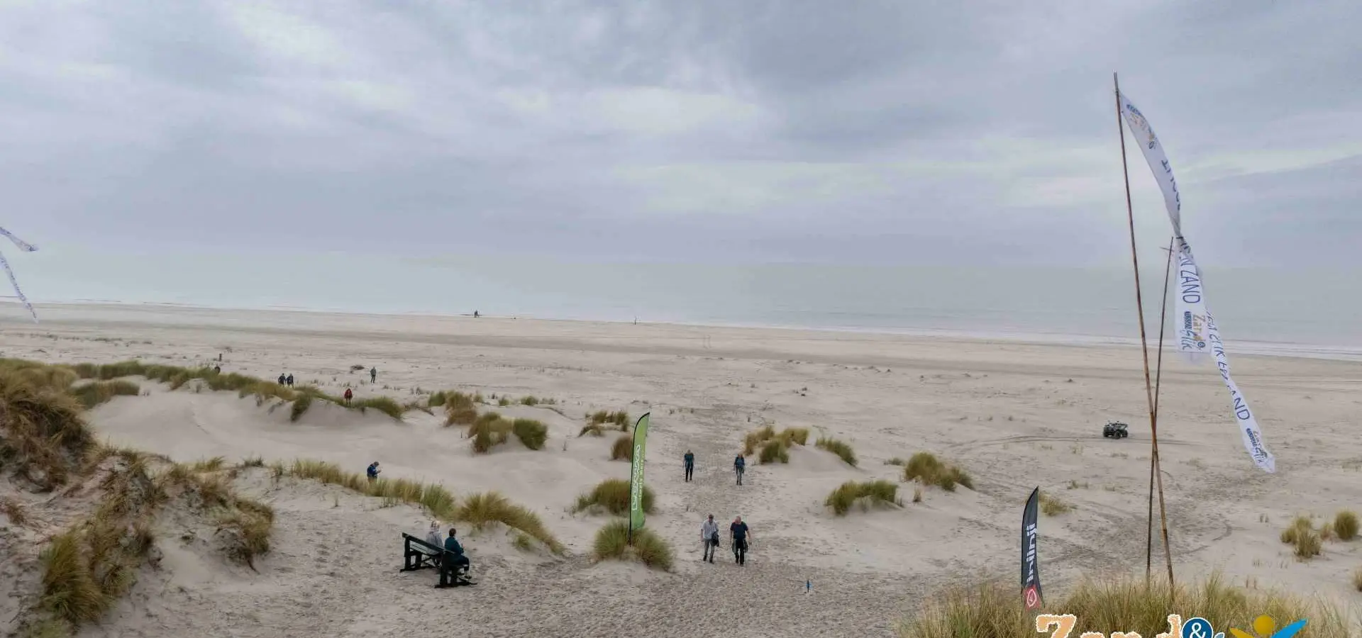 Wandelen strand evenement
