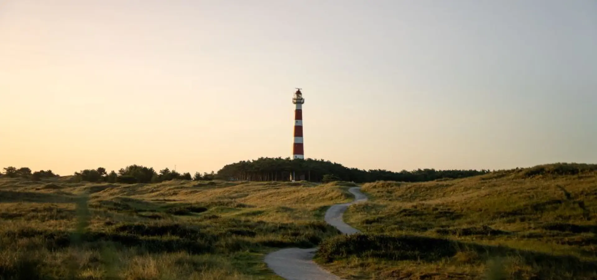 Vuurtoren Ameland zonsondergang
